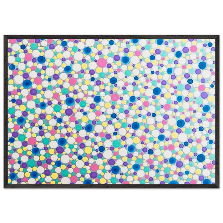 DOTS 2004 - Yayoi Kusama 70x100 cm / 28x40 inches Framed Art Print – Black Wooden Frame