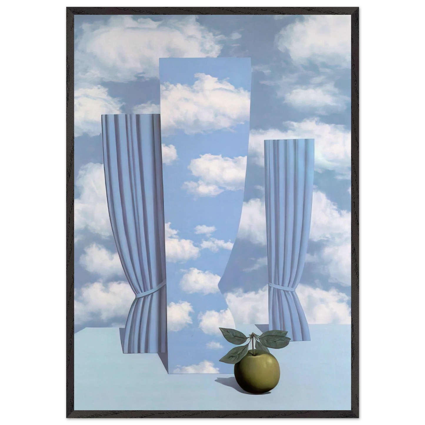 BEAUTIFUL WORLD 1962 - Rene Magritte 70x100 cm / 28x40 inches Framed Art Print – Black Wooden Frame