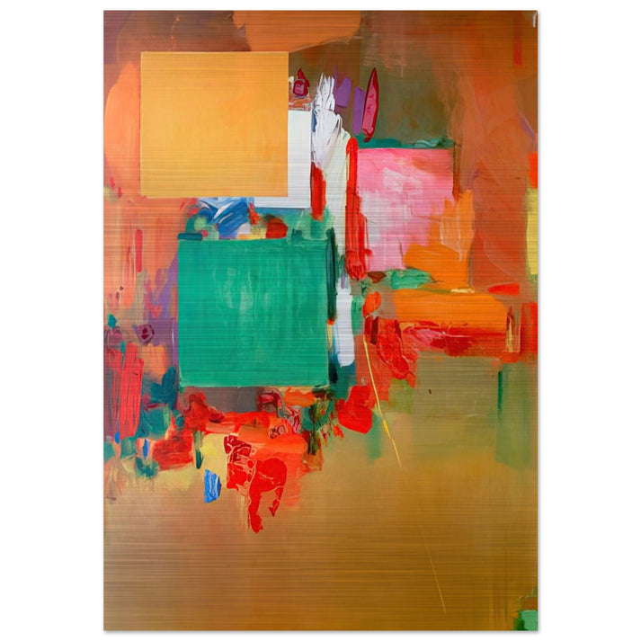 Song of the Nightingale - Hans Hofmann Brushed Aluminum Print - 70x100 cm / 28x40 inches | Hans Hofmann Aluminum Print | Hans Hofmann Prints