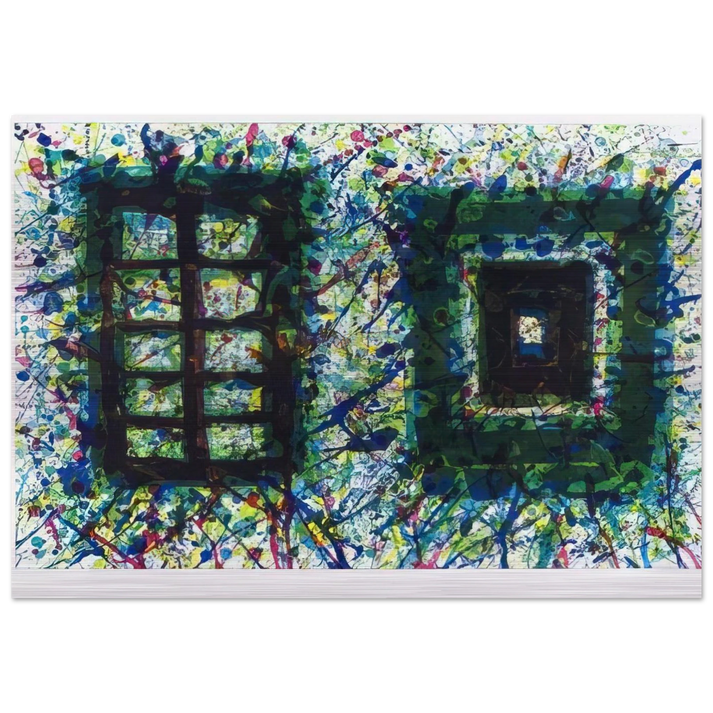 Concert Hall Set III SF-232 - Sam Francis Brushed Aluminum Print - 70x100 cm / 28x40 inches | Sam Francis Aluminum Print | Sam Francis Prints