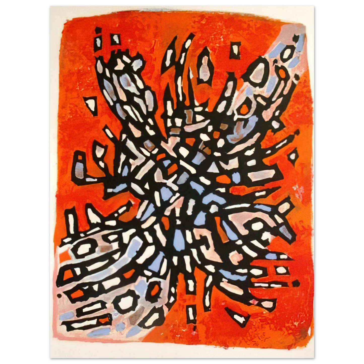 Alfred Manessier - Plate from Les Cantiques Spirituels - 1958 Fine Art Poster - Default Title