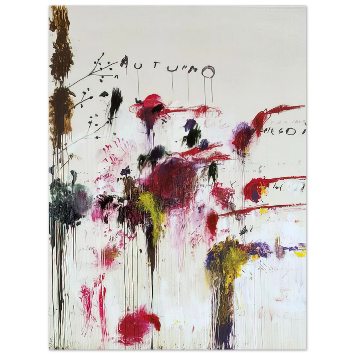 Cy Twombly - Quattro Stagioni II. Autunno 75x100 cm / 30x40inches Fine Art Poster