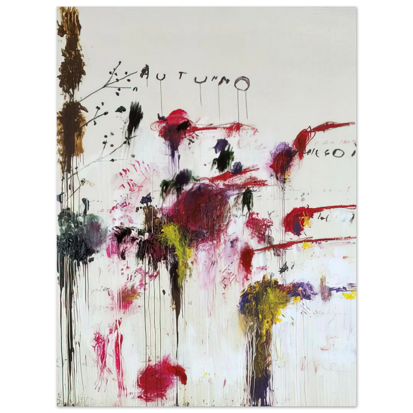Cy Twombly - Quattro Stagioni II. Autunno Fine Art Poster - Default Title