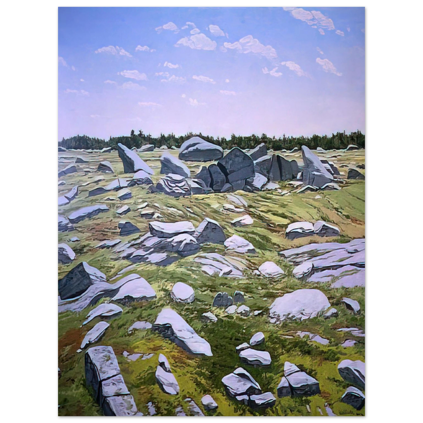 Neil Welliver - Midday Barren - 1983 Fine Art Poster - Default Title