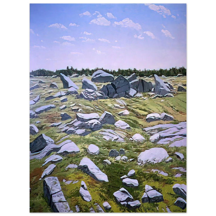 Neil Welliver - Midday Barren - 1983 75x100 cm / 30x40inches Fine Art Poster