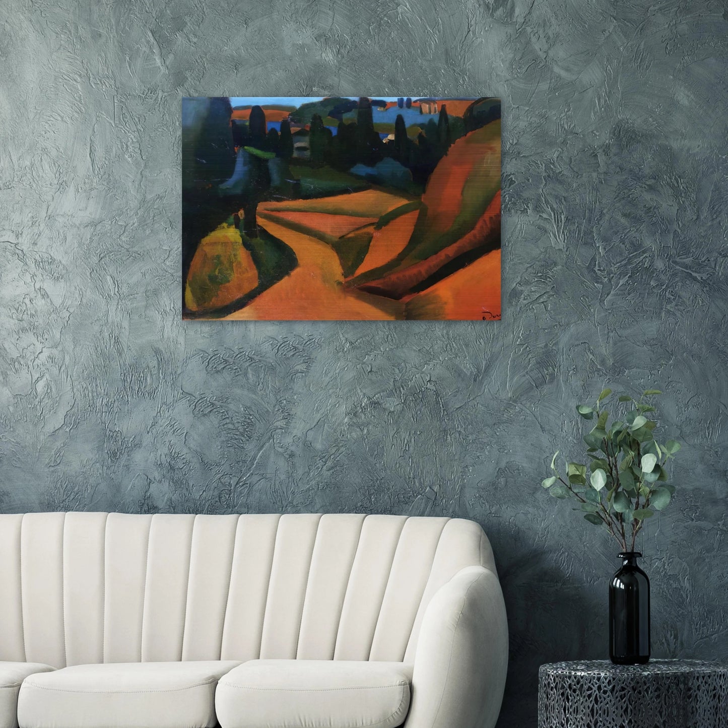 LANDSCAPE NEAR MARTIGUES 1908 - Andre Derain Brushed Aluminum Print - 70x100 cm / 28x40 inches | Andre Derain Aluminum Print | Andre Derain Prints