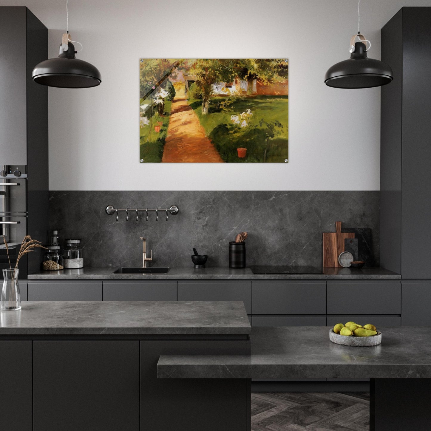 Millet's Garden - John Singer Sargent Acrylic Print - 70x100 cm / 28x40″ inches