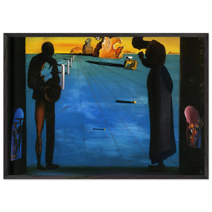 ANGELUS - Salvador Dali 70x100 cm / 28x40 inches Framed Art Print – Black Wooden Frame