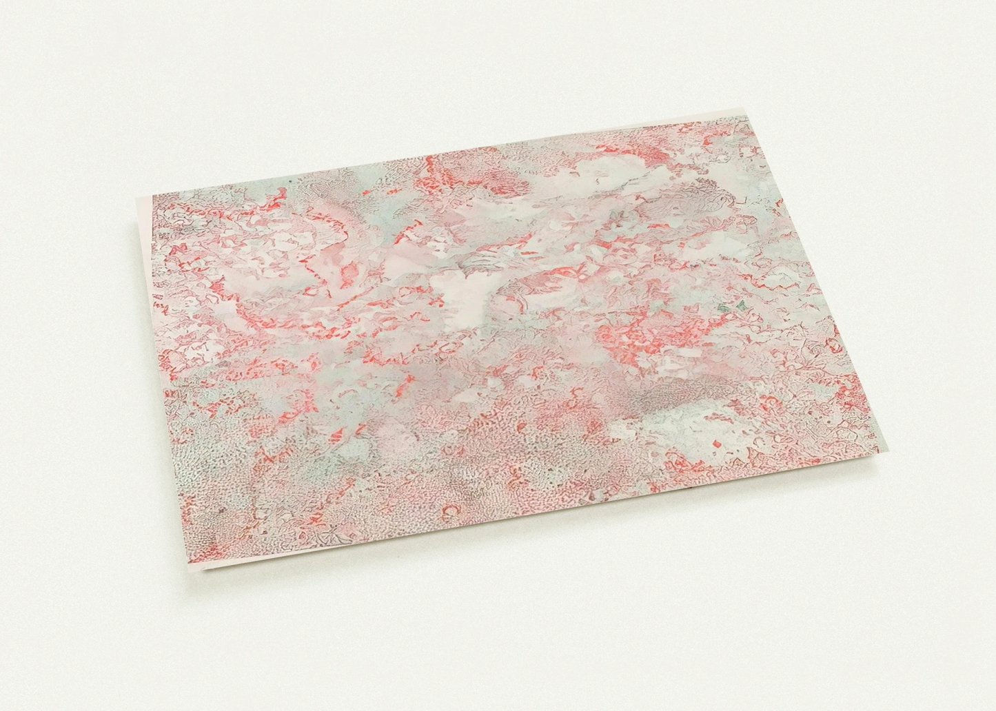 ANAGLYPHIC VIEW MOON ROCKS STEREOSCOPIC IMAGE OF LUNAR SURFACE 1973 By Nancy Graves Pack of 10 Post Cards | Nancy Graves Post Cards | A6 (10.5 x 14.8 cm) - 4.1 x 5.8 inches