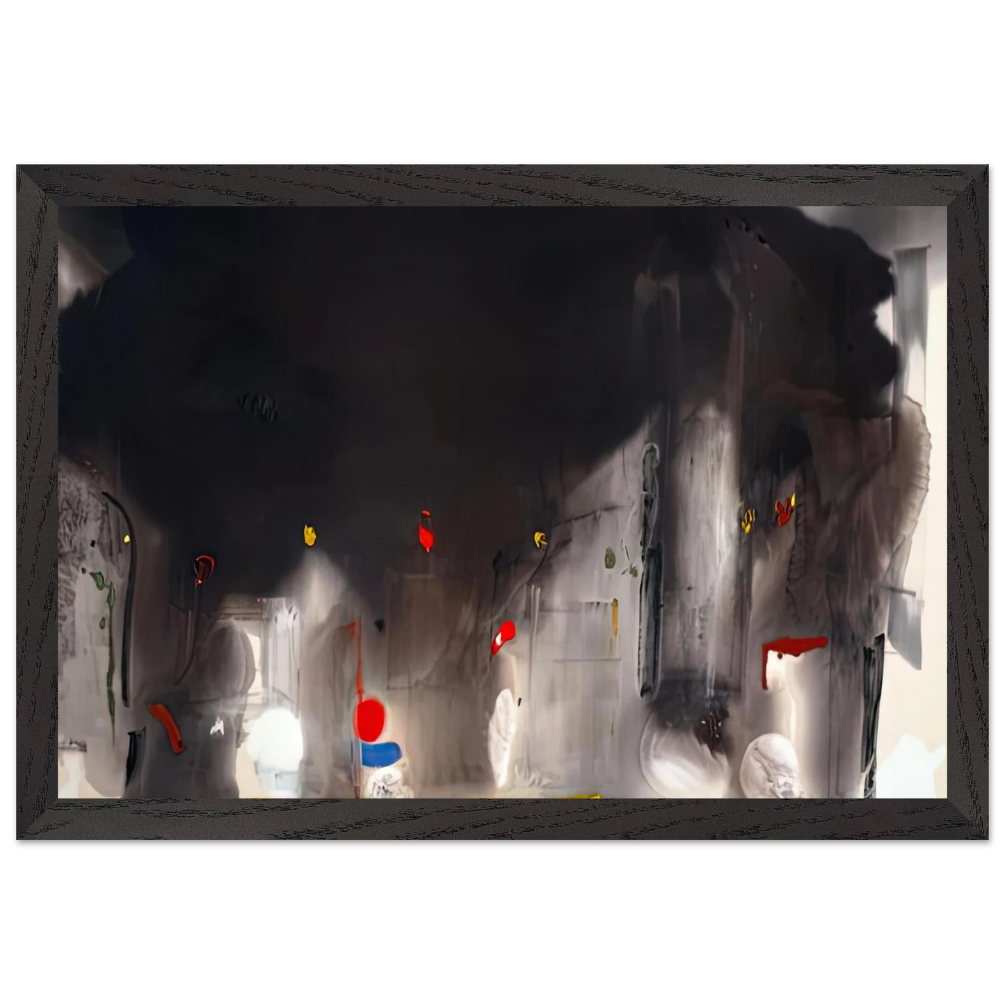 Helen Frankenthaler - Casanova, 1988- Wall Art - 60x80 cm / 24x32 inches - Premium Wooden Framed Poster With Fine Art Paper - White frame