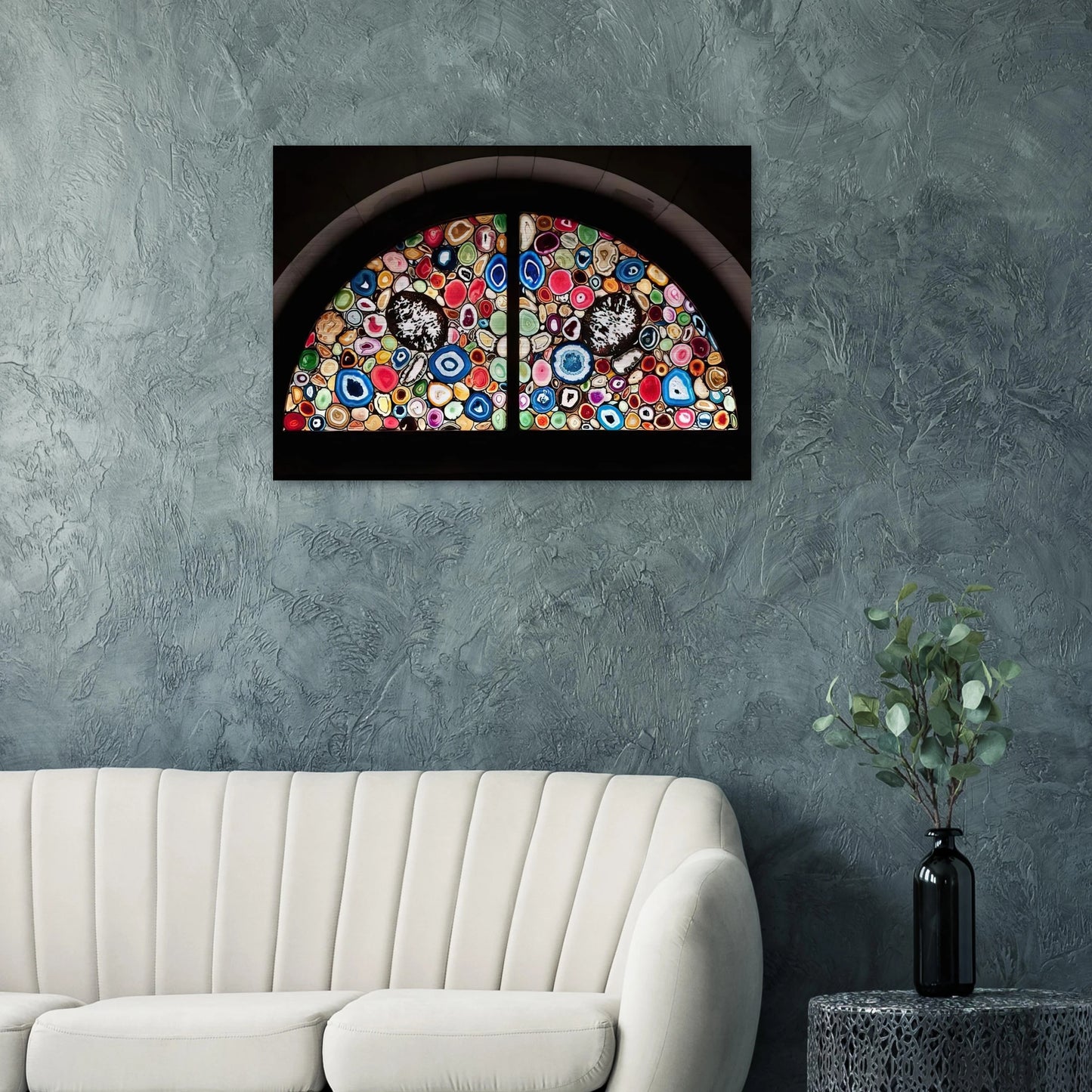 AHATFENSTER 2009 3 - Sigmar Polke Brushed Aluminum Print - 70x100 cm / 28x40 inches | Sigmar Polke Aluminum Print | Sigmar Polke Prints