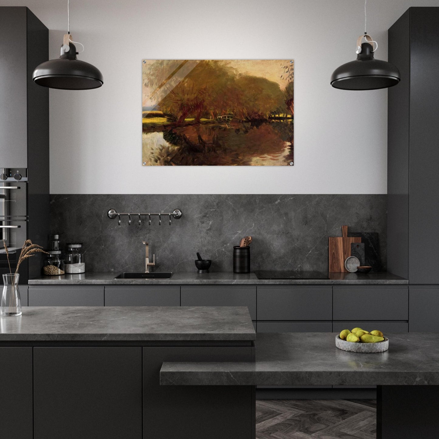 A Backwater at Calcot Near Reading - John Singer Sargent Acrylic Print - 70x100 cm / 28x40″ inches