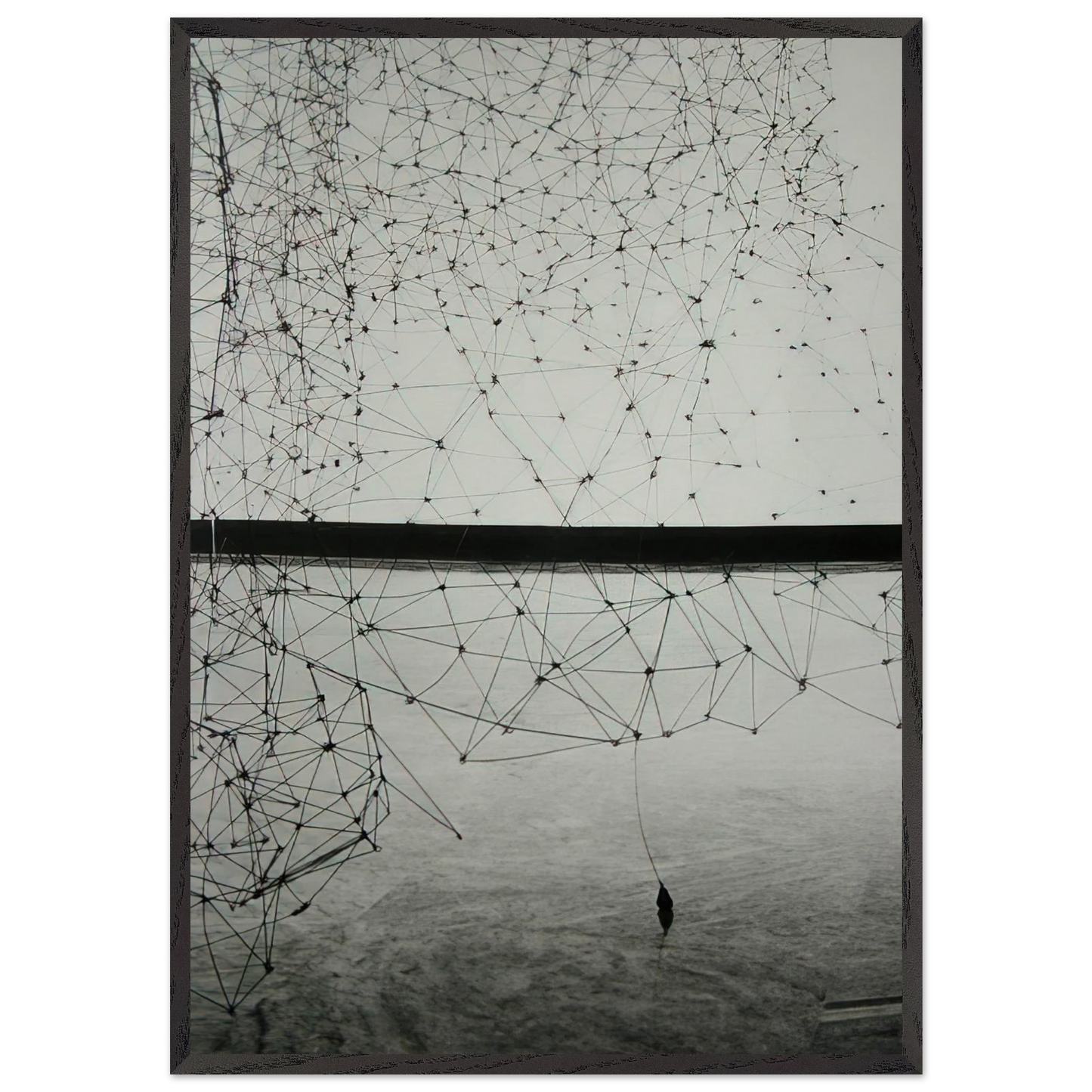 Reticularea - 1969 - Gego Framed Art Print – Black Wooden Frame - Default Title - -Framed Art Print