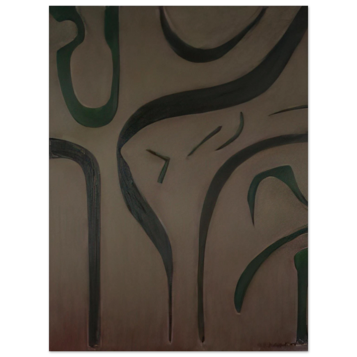 Will Barnet - The Garden - 2009 United States 75x100 cm / 30x40inches Fine Art Poster