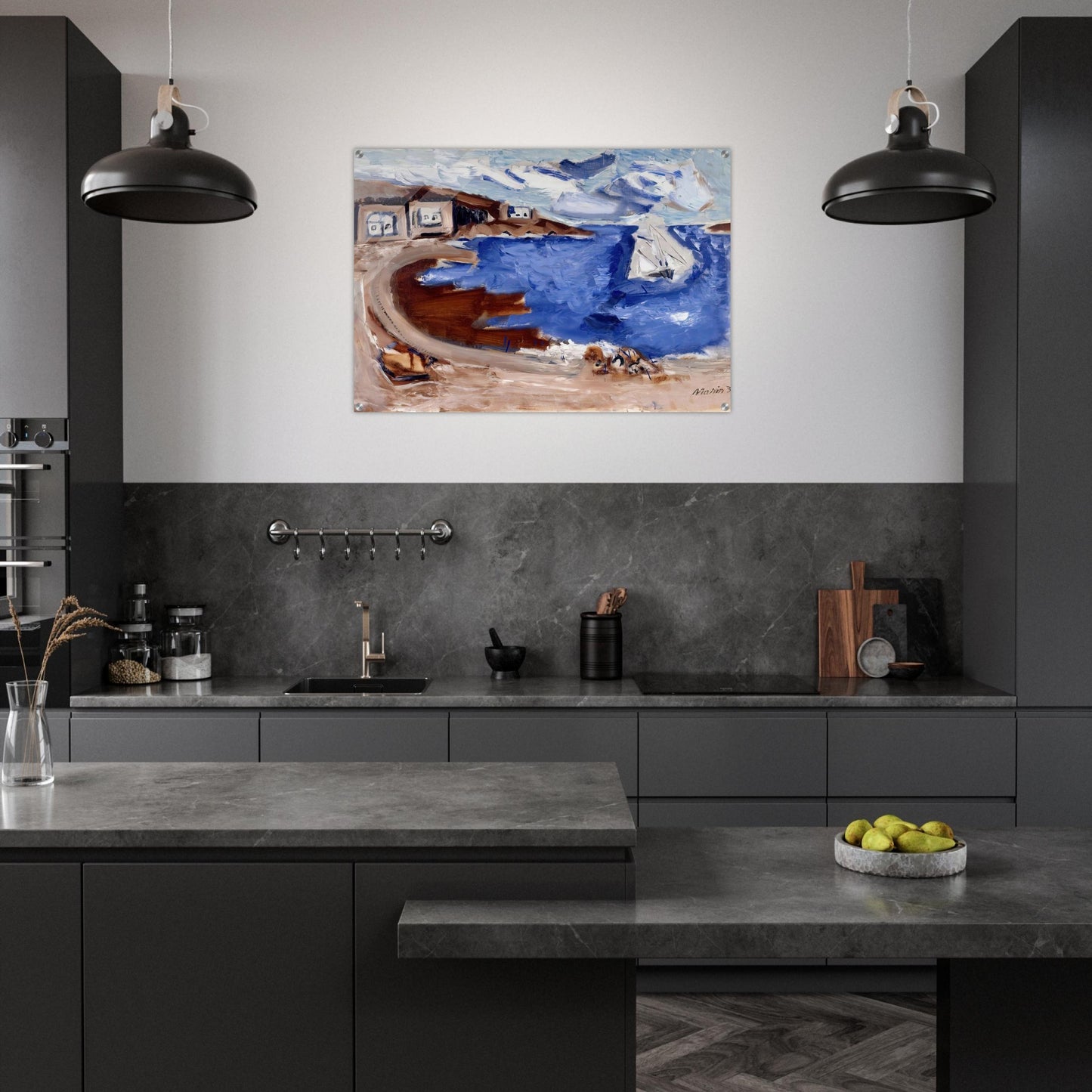 From Seeing Cape Split - 1935 - John Marin Acrylic Print - 70x100 cm / 28x40″ inches