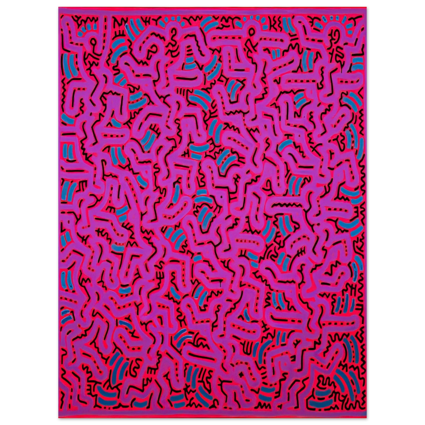 Keith Haring - UNTITLED 1984 Fine Art Poster - Default Title