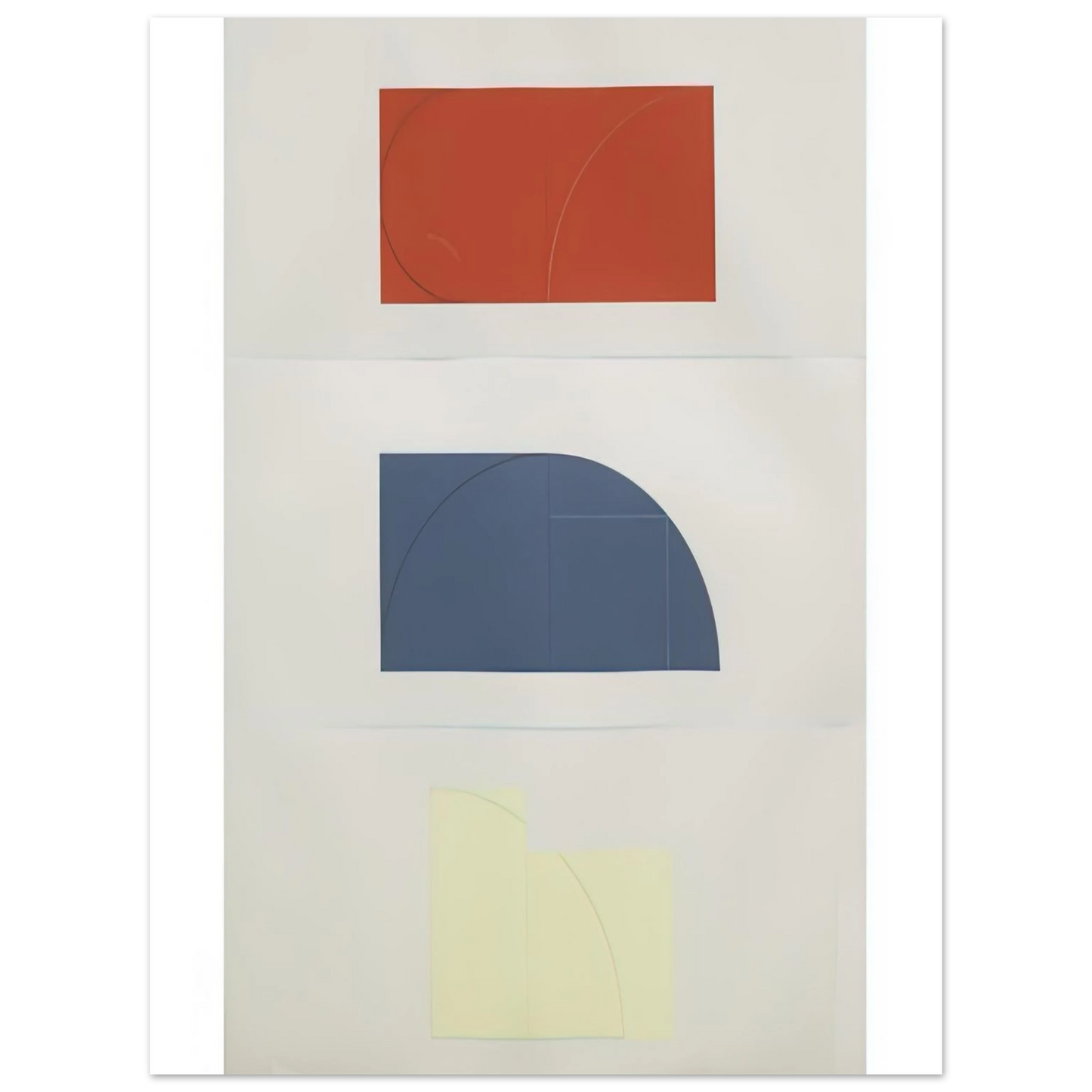 Robert Mangold - SERIES OF THREE 1984 Fine Art Poster - Default Title