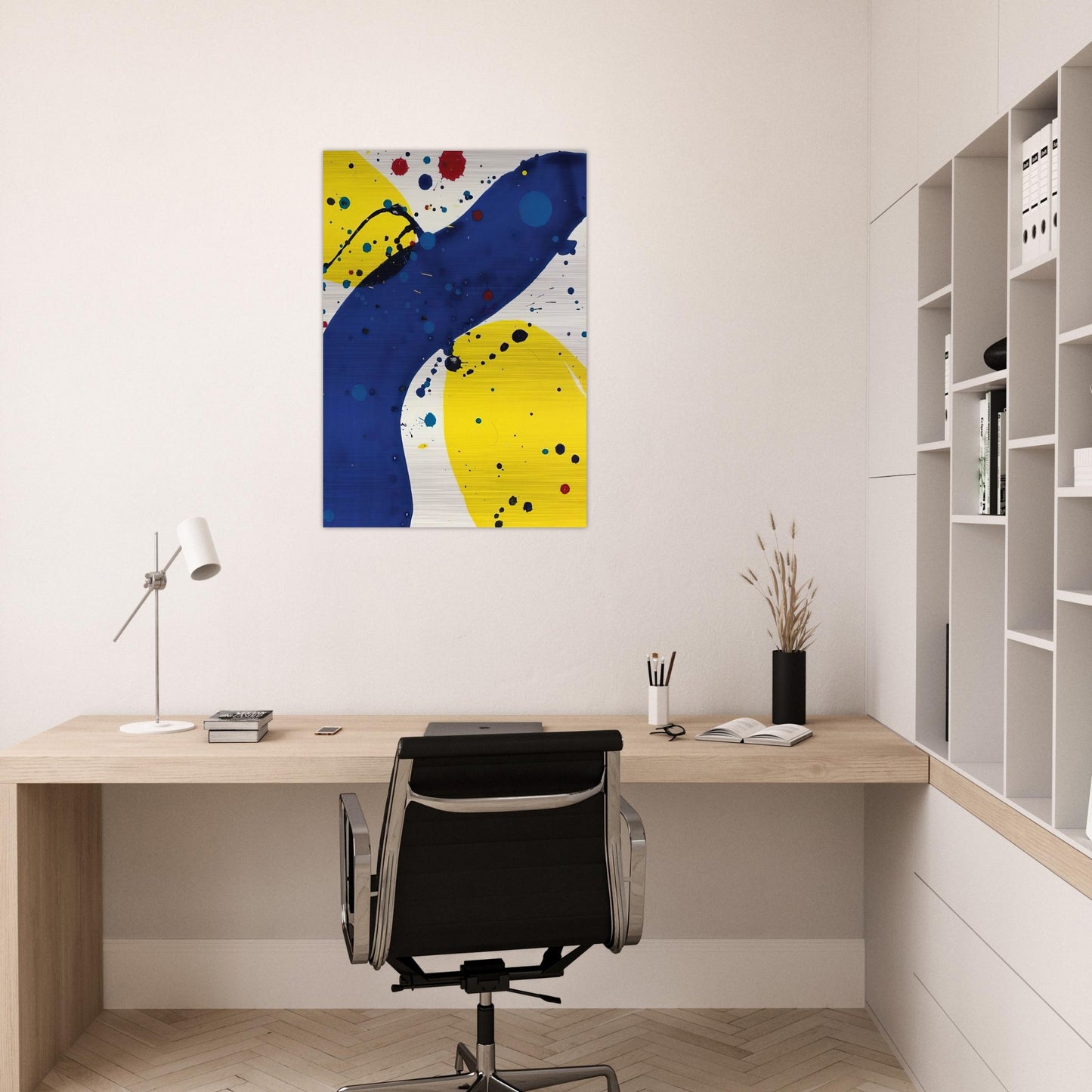 Untitled from Pasadena Box - Sam Francis Brushed Aluminum Print - 70x100 cm / 28x40 inches | Sam Francis Aluminum Print | Sam Francis Prints