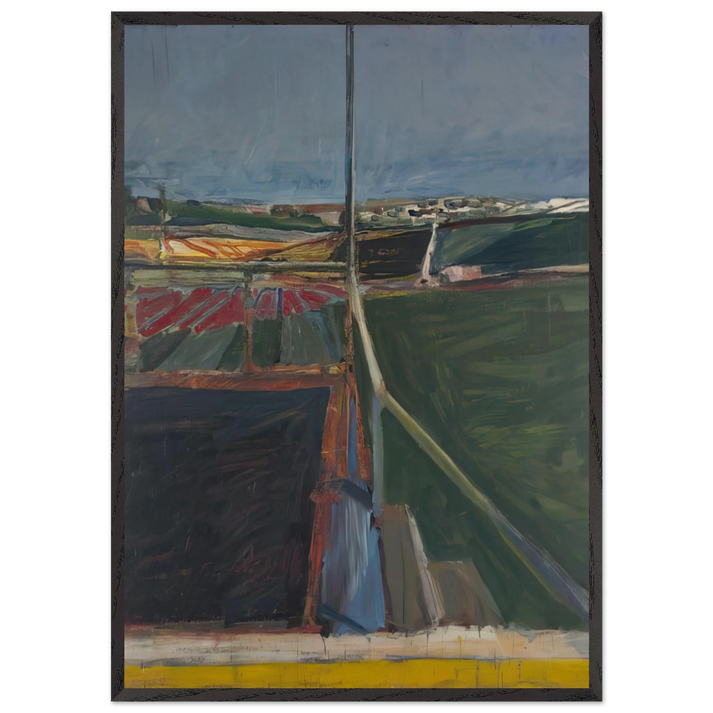 View from the Porch - Richard Diebenkorn 70x100 cm / 28x40 inches Framed Art Print – Black Wooden Frame