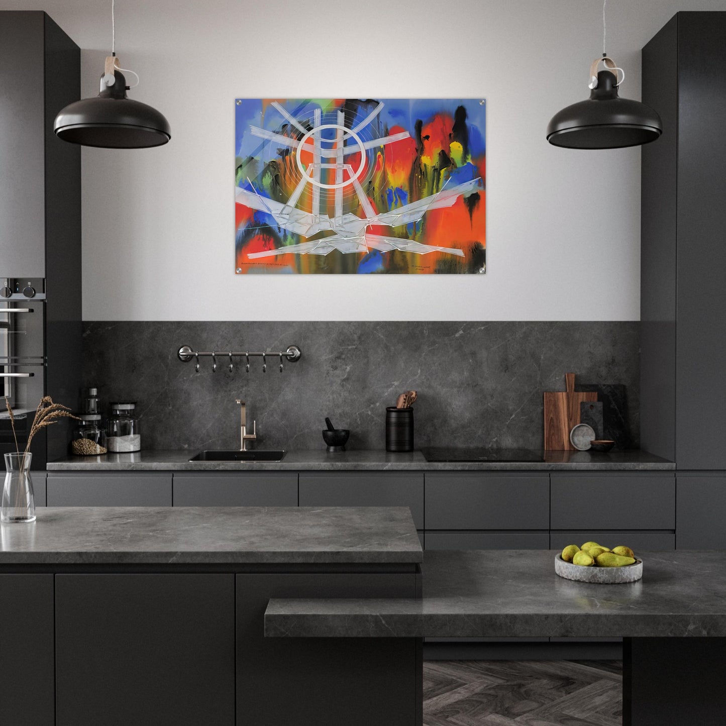 Significant Event Note - 1980 - Jimmy Ernst Acrylic Print - 70x100 cm / 28x40″ inches