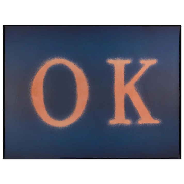 Edward Ruscha - OK STATE I 1990 75x100 cm / 30x40inches Fine Art Poster