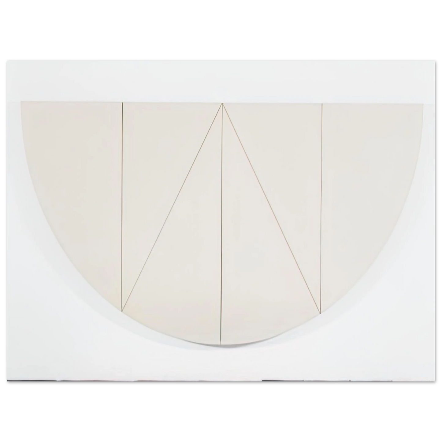 Robert Mangold - 1 2 MANILLA CURVED AREA 1967 Fine Art Poster - Default Title