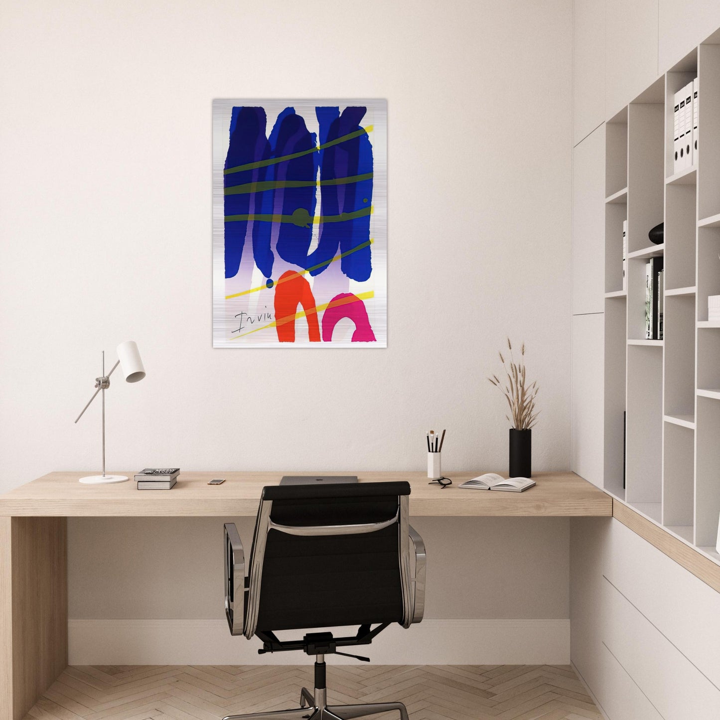 Alba - 1987 - Albert Irvin Brushed Aluminum Print - 70x100 cm / 28x40 inches | Albert Irvin Aluminum Print | Albert Irvin Prints