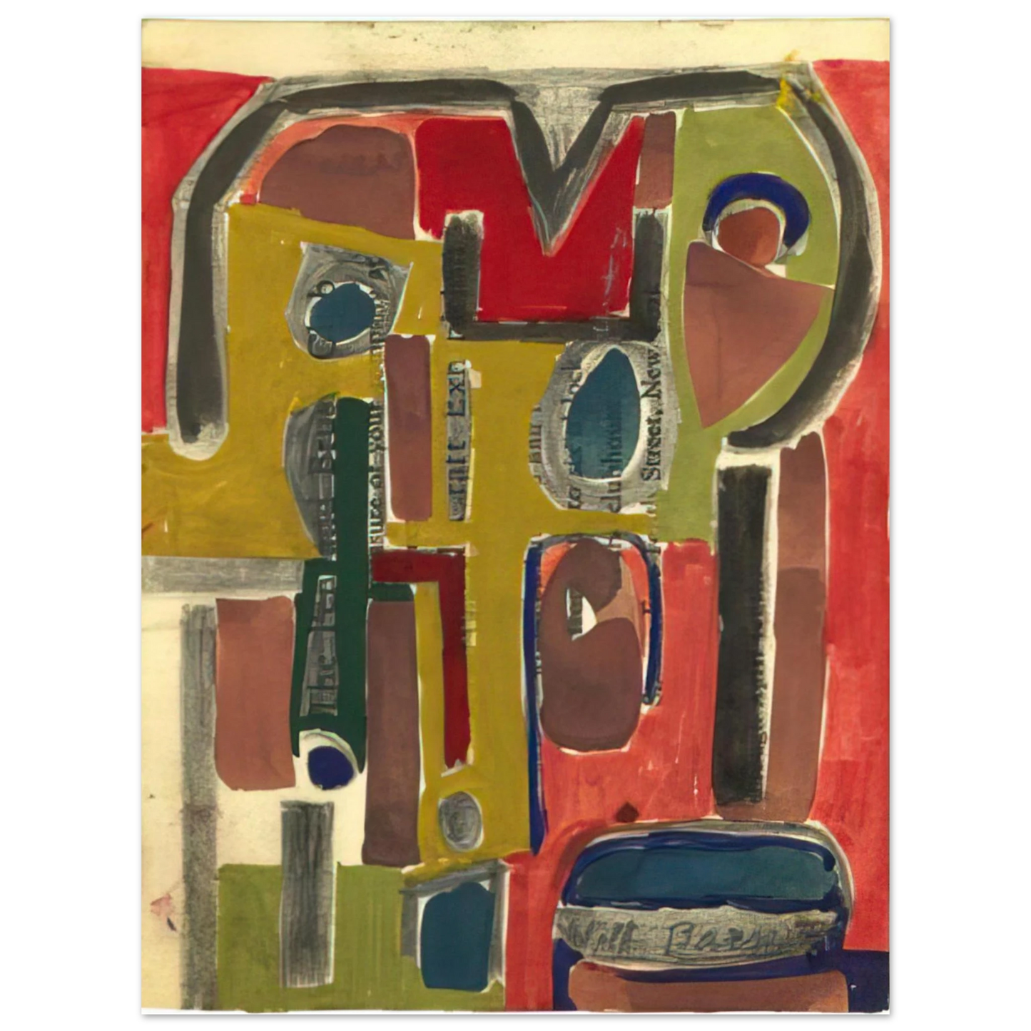 Will Barnet - Untitled - c.1953 United States Fine Art Poster - Default Title