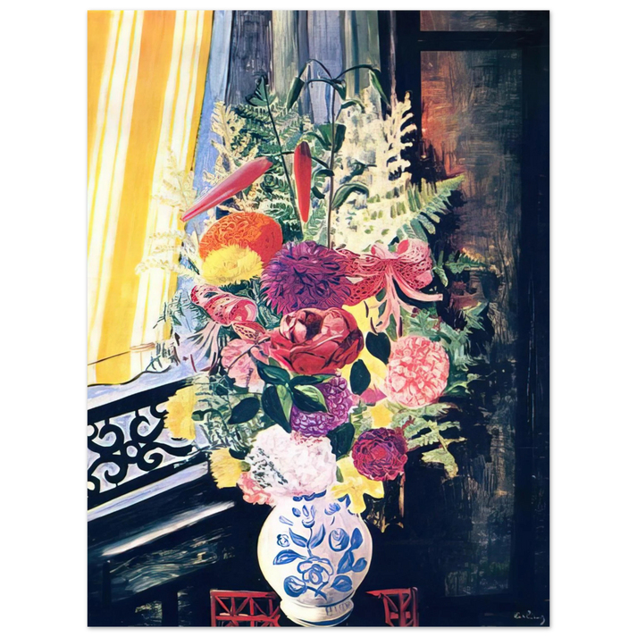 Moise Kisling - BOUQUET OF VARIOUS FLOWERS 1927 75x100 cm / 30x40inches Fine Art Poster
