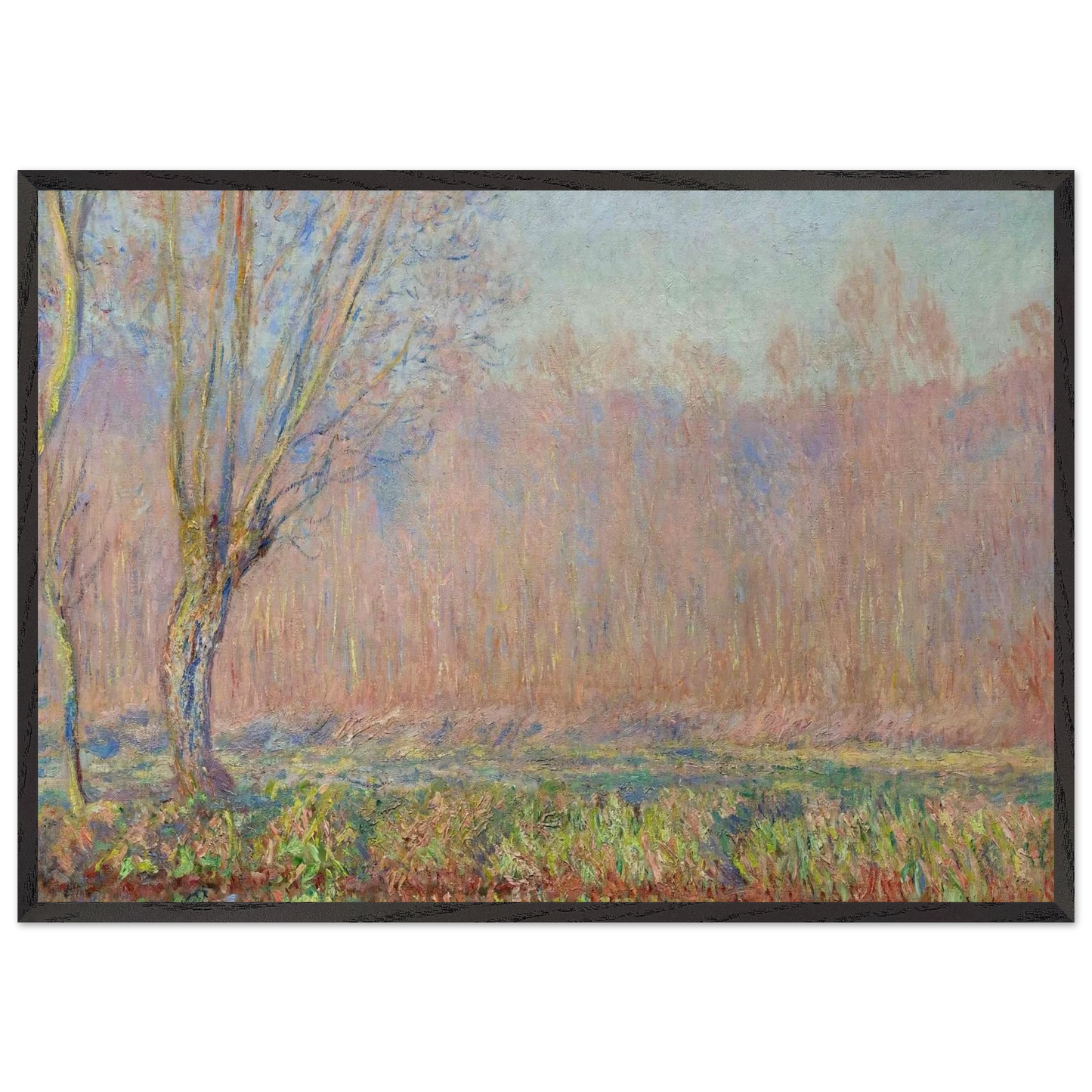 The Willows - claude monet Framed Art Print – Black Wooden Frame - Default Title - -Framed Art Print