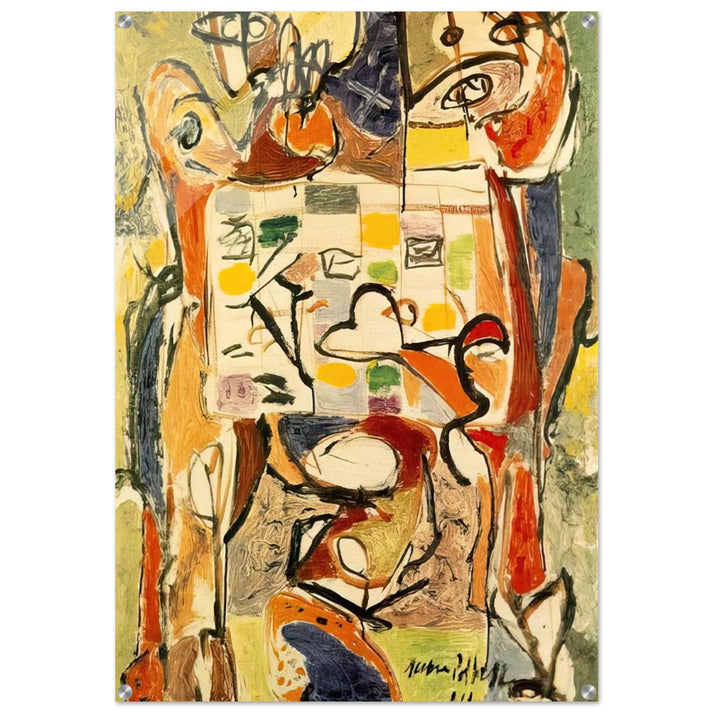 THE TEA CUP - Jackson Pollock Acrylic Print - 70x100 cm / 28x40″ inches