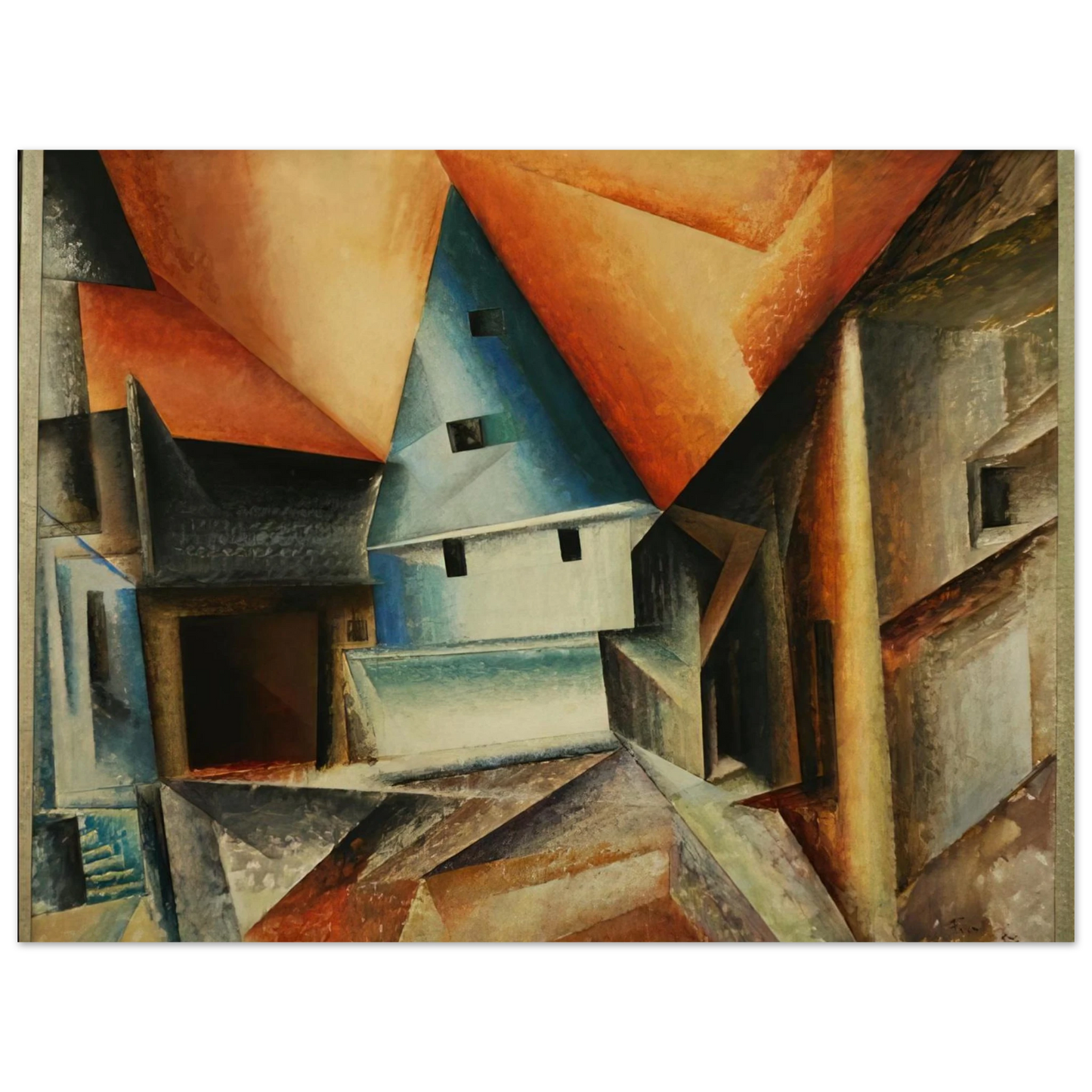 Lyonel Feininger - OBERWEIMAR 1921 Fine Art Poster - Default Title