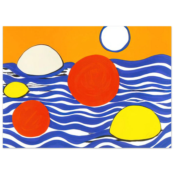 Alexander Calder - WAVES 1973 Fine Art Poster
