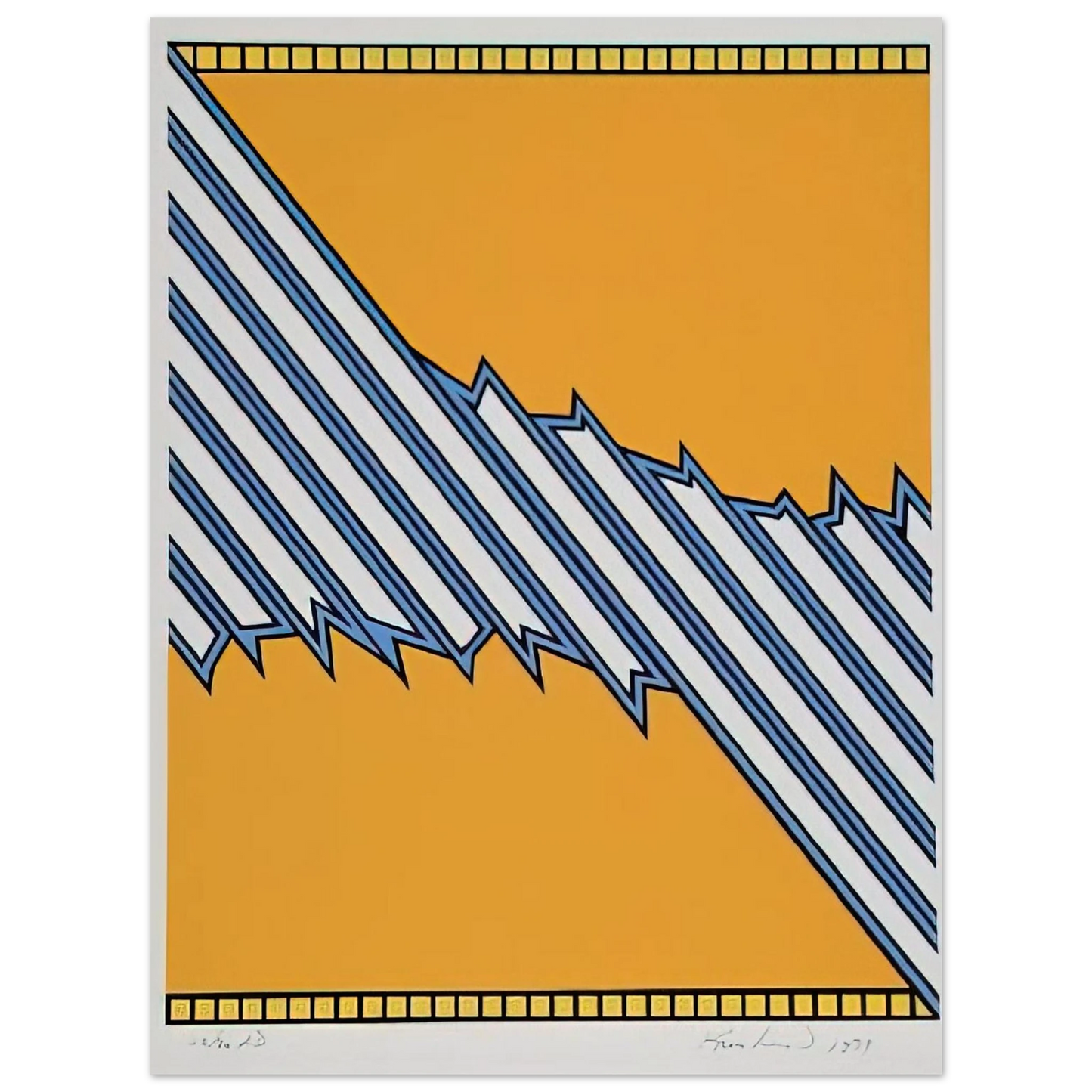 Nicholas Krushenick - Greenwood - 1979 Fine Art Poster - Default Title