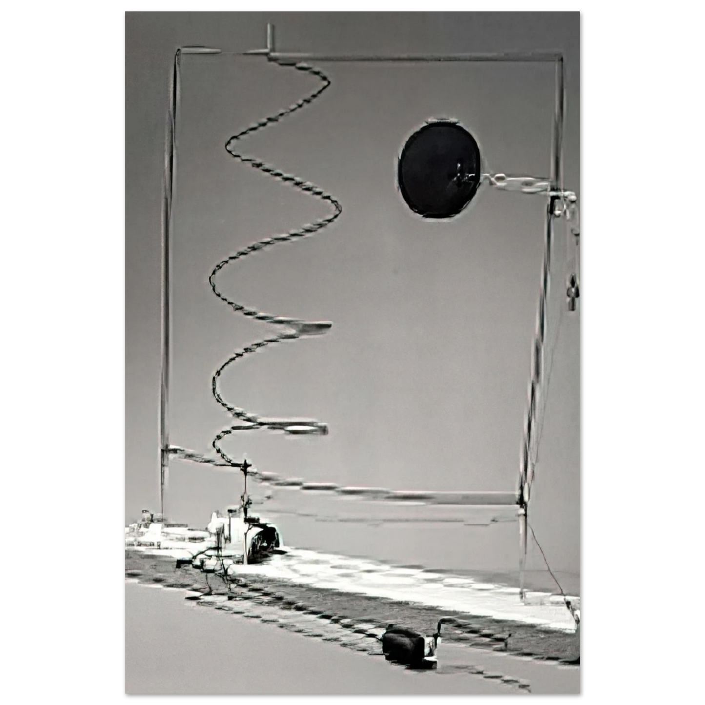 Alexander Calder - CRANK DRIVEN MOBILE 1932 Fine Art Poster - 75x100 cm / 30x40 inches