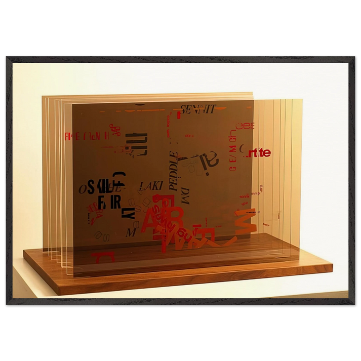 Not Wanting To Say Anything About Marcel II - 1969 - John Cage 70x100 cm / 28x40 inches Framed Art Print – Black Wooden Frame