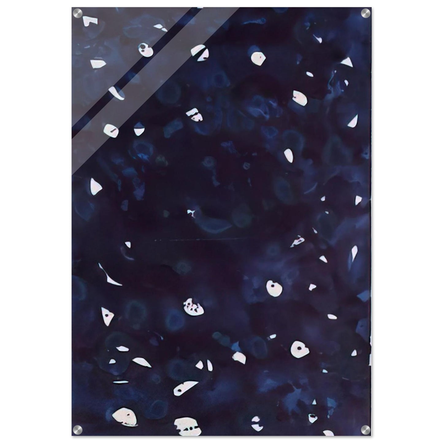 Untitled Dark Blue-Green - Sam Francis Acrylic Print - 70x100 cm / 28x40″ inches | Sam Francis Wall Art | Sam Francis Prints