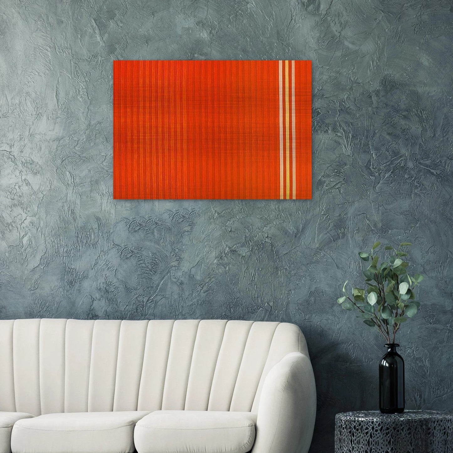 Red Devil - 1959 - Gene Davis Brushed Aluminum Print - 70x100 cm / 28x40 inches | Gene Davis Aluminum Print | Gene Davis Prints