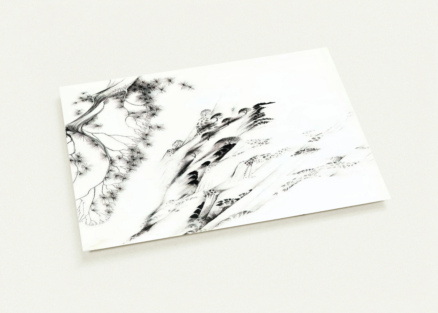 Hillside By Eyvind Earle Pack of 10 Post Cards | Eyvind Earle Post Cards | A6 (10.5 x 14.8 cm) - 4.1 x 5.8 inches