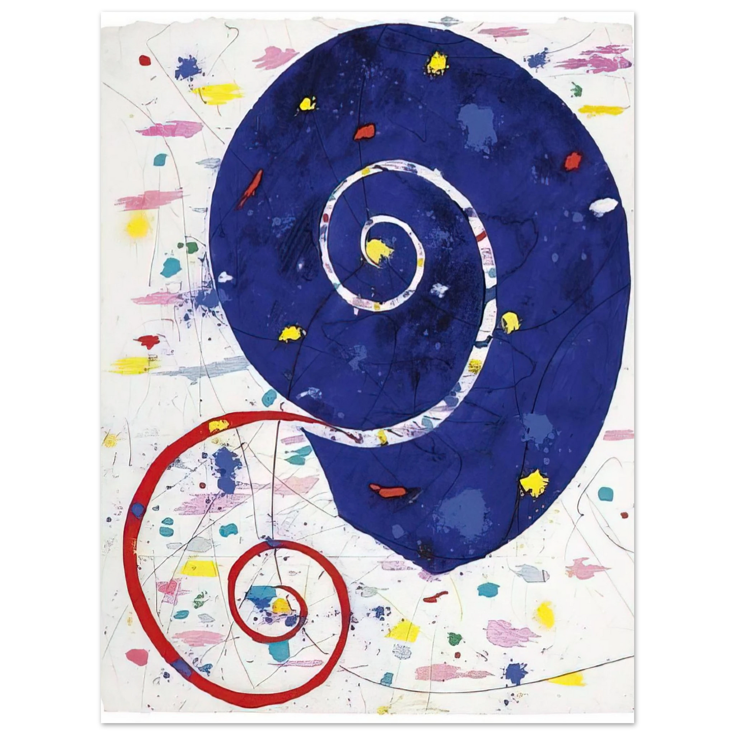 Sam Francis - Ammonite SFM 82-063 Fine Art Poster - Default Title