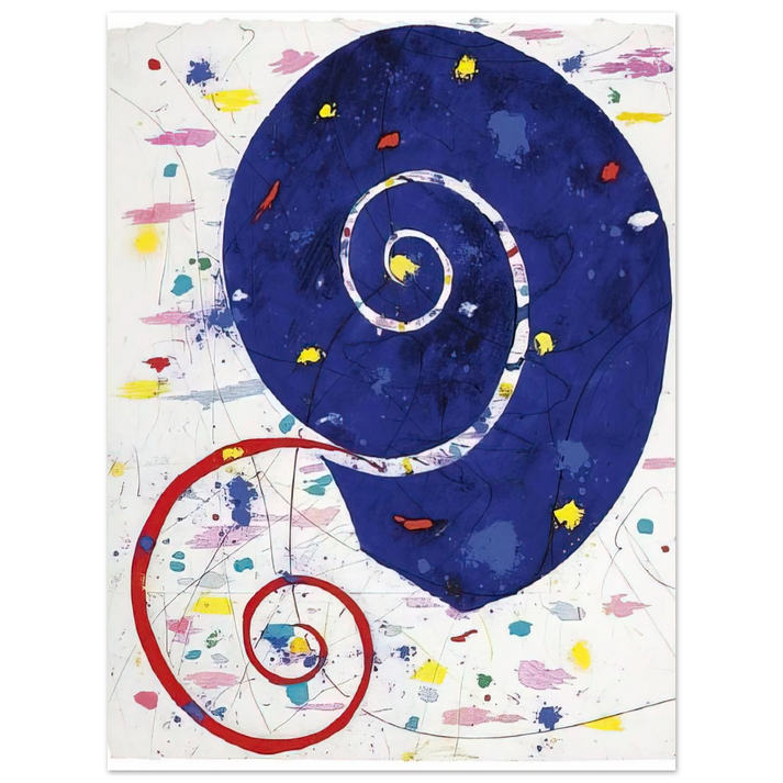 Sam Francis - Ammonite SFM 82-063 75x100 cm / 30x40inches Fine Art Poster