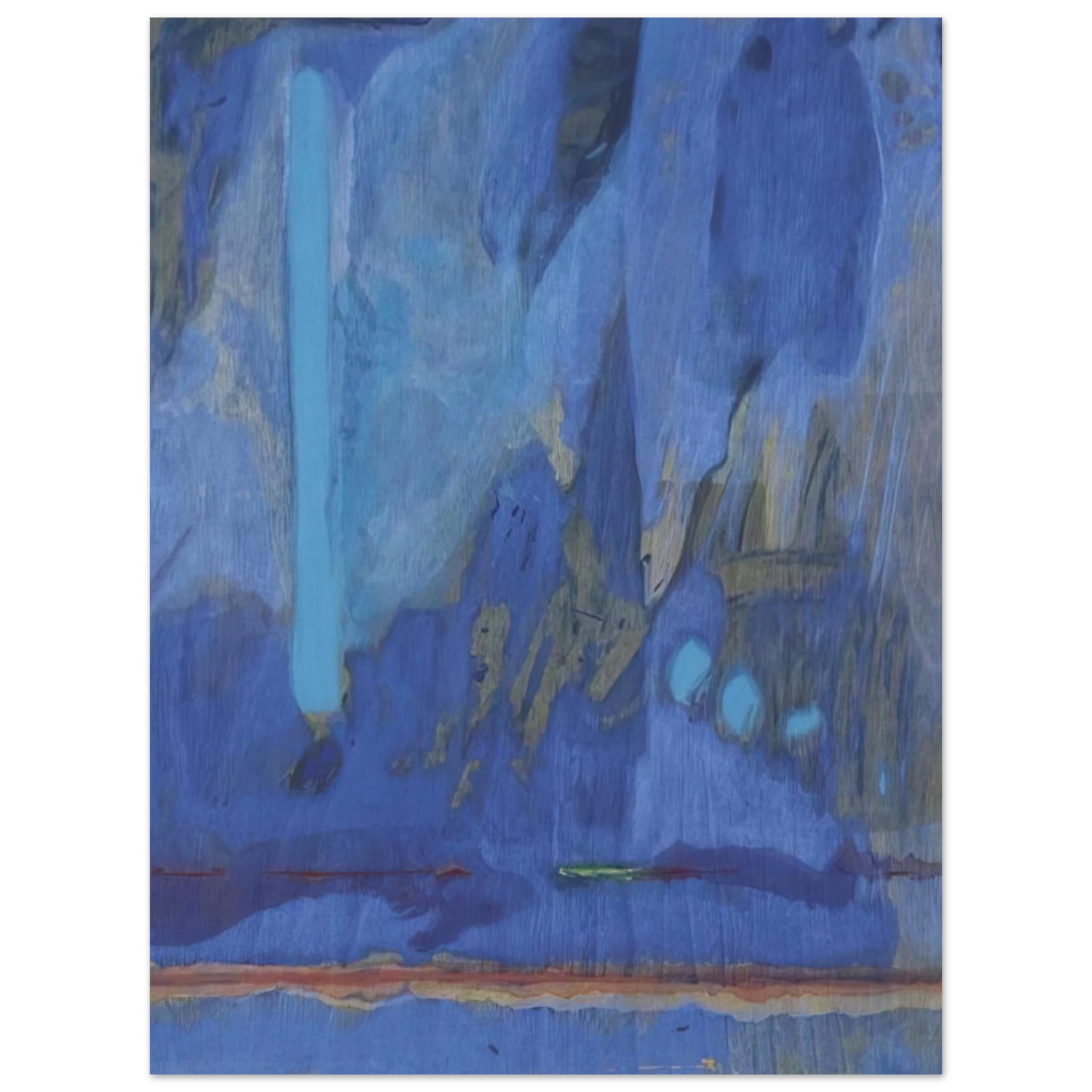 Helen Frankenthaler - Tales of Genji III - 1998 Wall art - 20x50 cm / 8x20 inches - Fine Art Poster - -