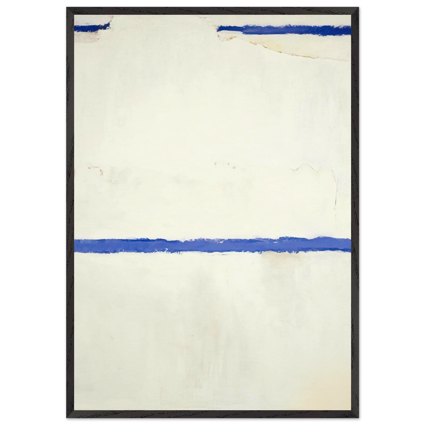 White Sun-Mound - 1963 - Theodoros Stamos Framed Art Print – Black Wooden Frame - Default Title - -Framed Art Print