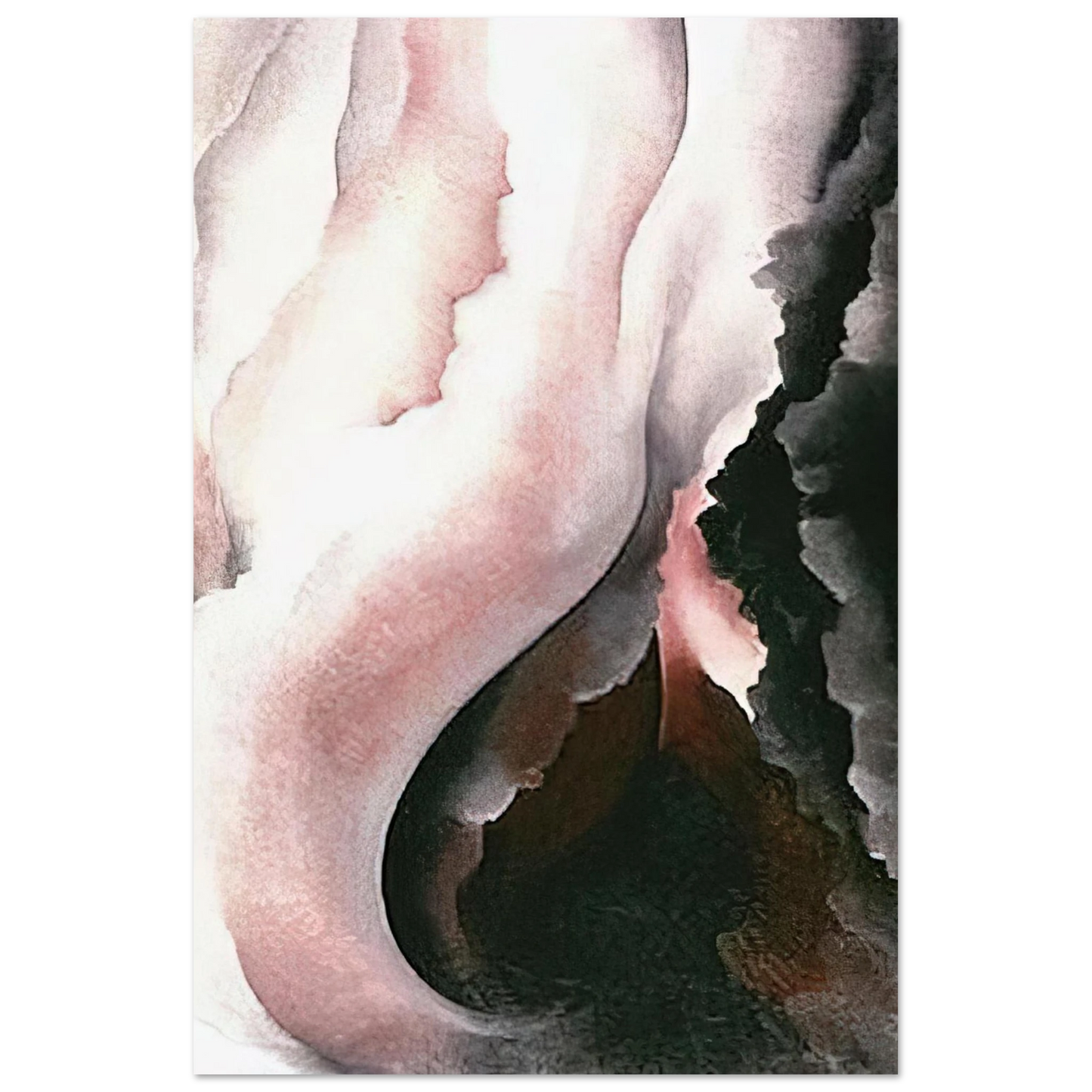 Georgia O'Keeffe - Dark Iris ?2 Fine Art Poster - 75x100 cm / 30x40 inches