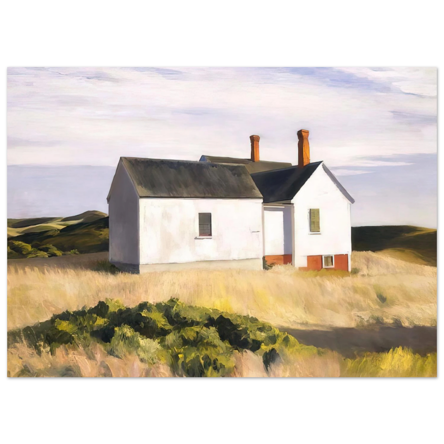 Edward Hopper - Ryders House Fine Art Poster - 75x100 cm / 30x40 inches