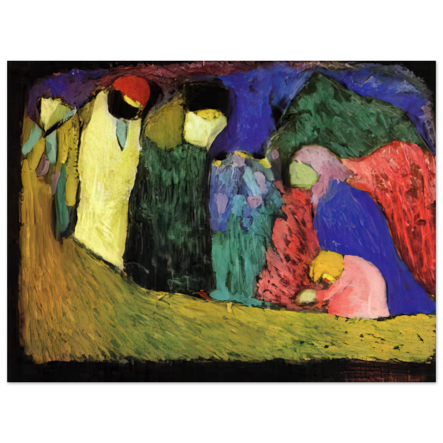 Wassily Kandinsky - ENCOUNTER 1908 Fine Art Poster - Default Title