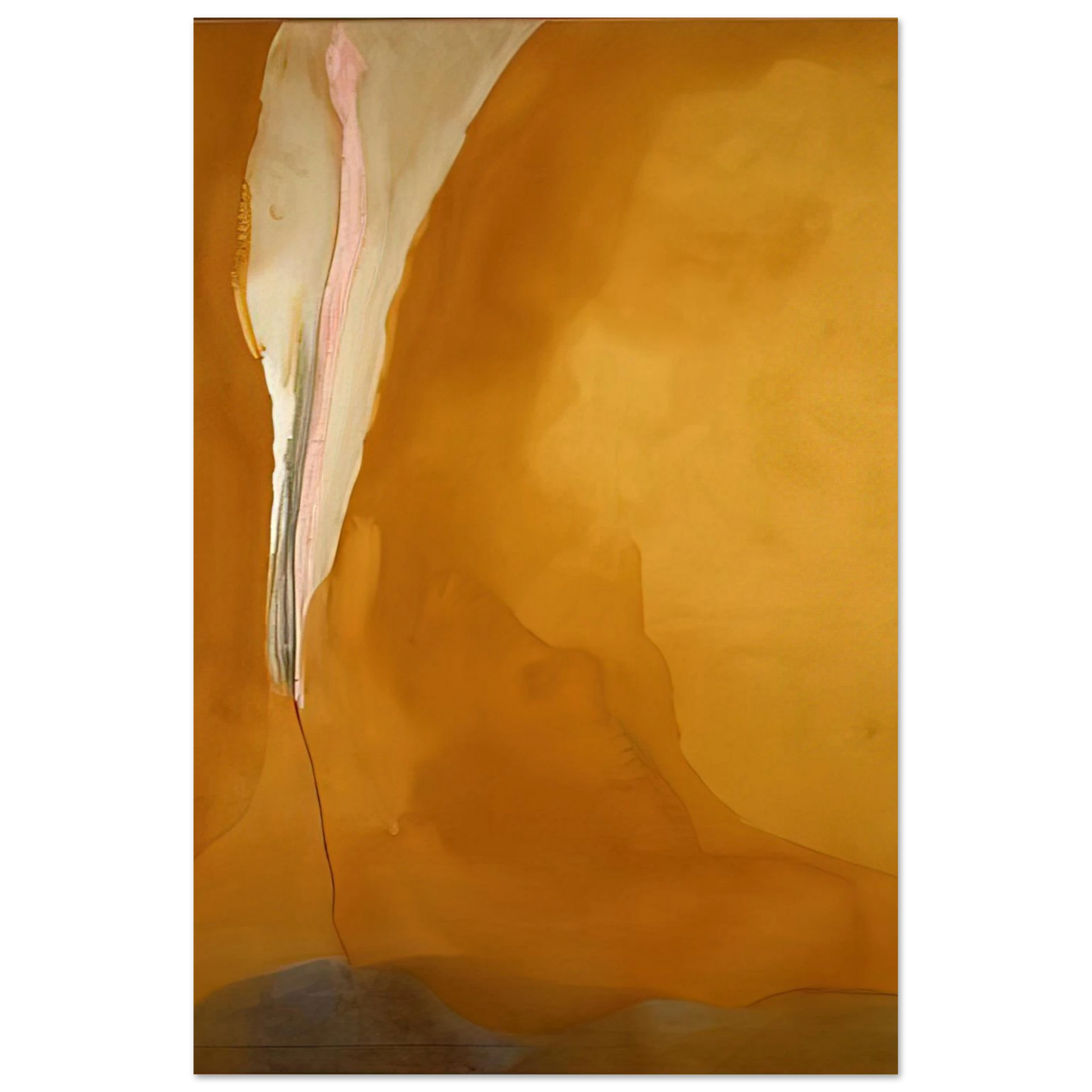 Helen Frankenthaler - Coral Wedge - 1972 Wall art - 15x20 cm / 6x8 inches - Premium Wooden Framed Poster With Fine Art Paper - Black frame