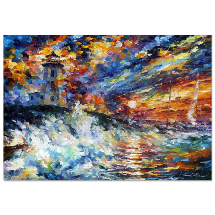 Leonid Afremov - Leonid Afremov Brushed Aluminum Print - 70x100 cm / 28x40 inches | Leonid Afremov Aluminum Print | Leonid Afremov Prints