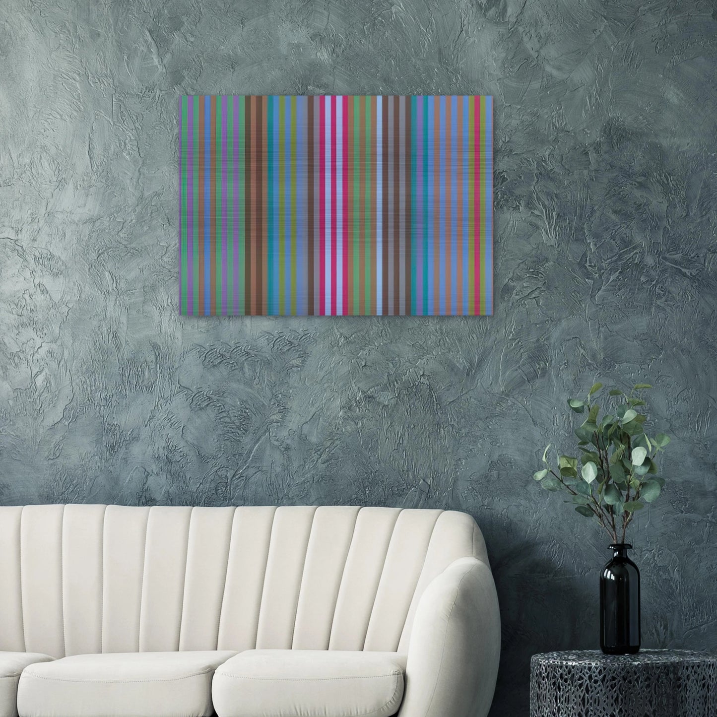 Bulletproof - 1969 - Gene Davis Brushed Aluminum Print - 70x100 cm / 28x40 inches | Gene Davis Aluminum Print | Gene Davis Prints