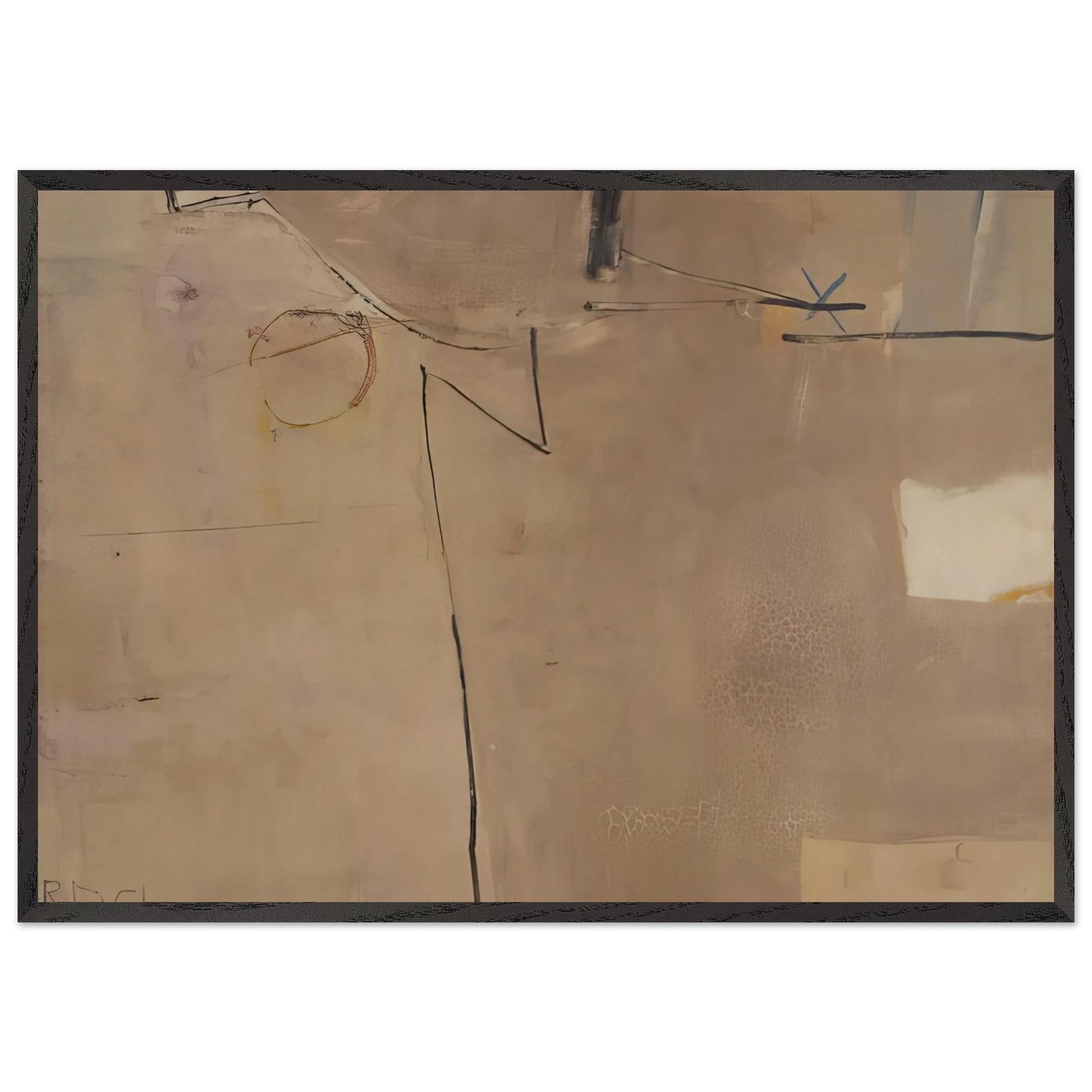 22 Albuquerque - Richard Diebenkorn 70x100 cm / 28x40 inches Framed Art Print – Black Wooden Frame